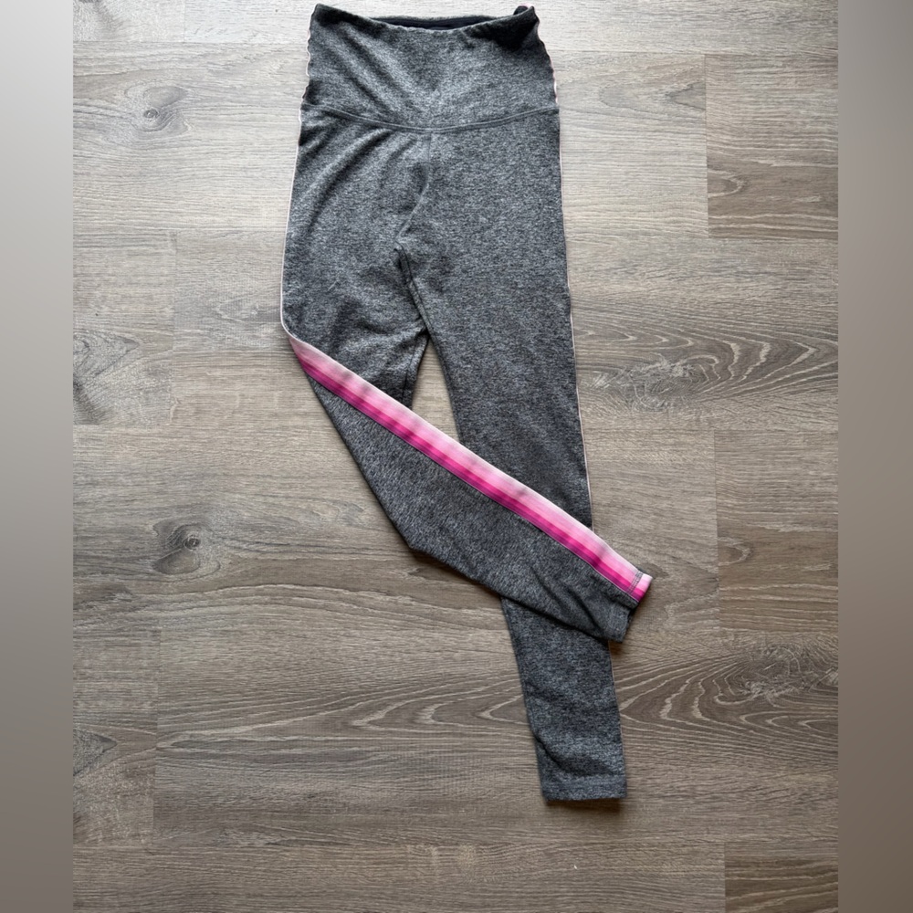 Gray and Pink Women's Leggings